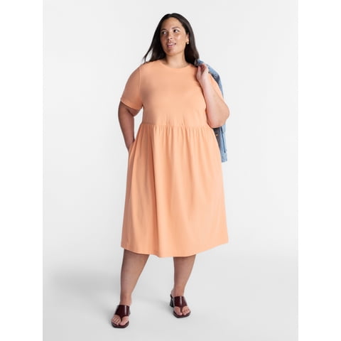 Women’s Plus Babydoll Dress, Sizes 0X-5X