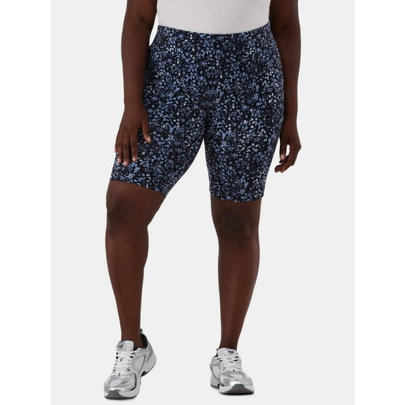 Terra & Sky Women’s Plus Biker Shorts, 9" Inseam, Sizes 0X-4X