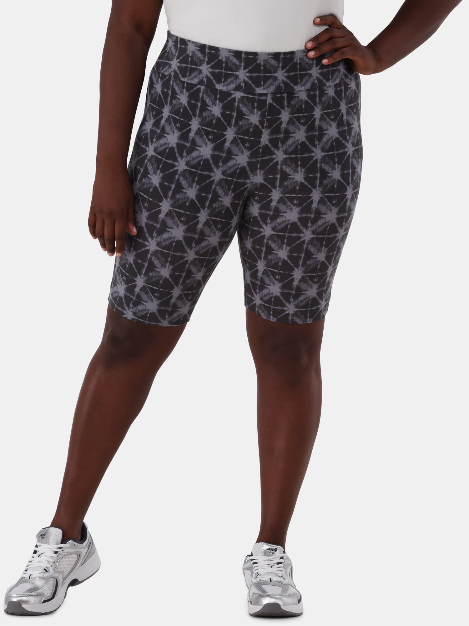 Terra & Sky Women’s Plus Biker Shorts, 9" Inseam, Sizes 0X-4X
