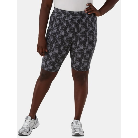 Terra & Sky Women’s Plus Biker Shorts, 9" Inseam, Sizes 0X-4X