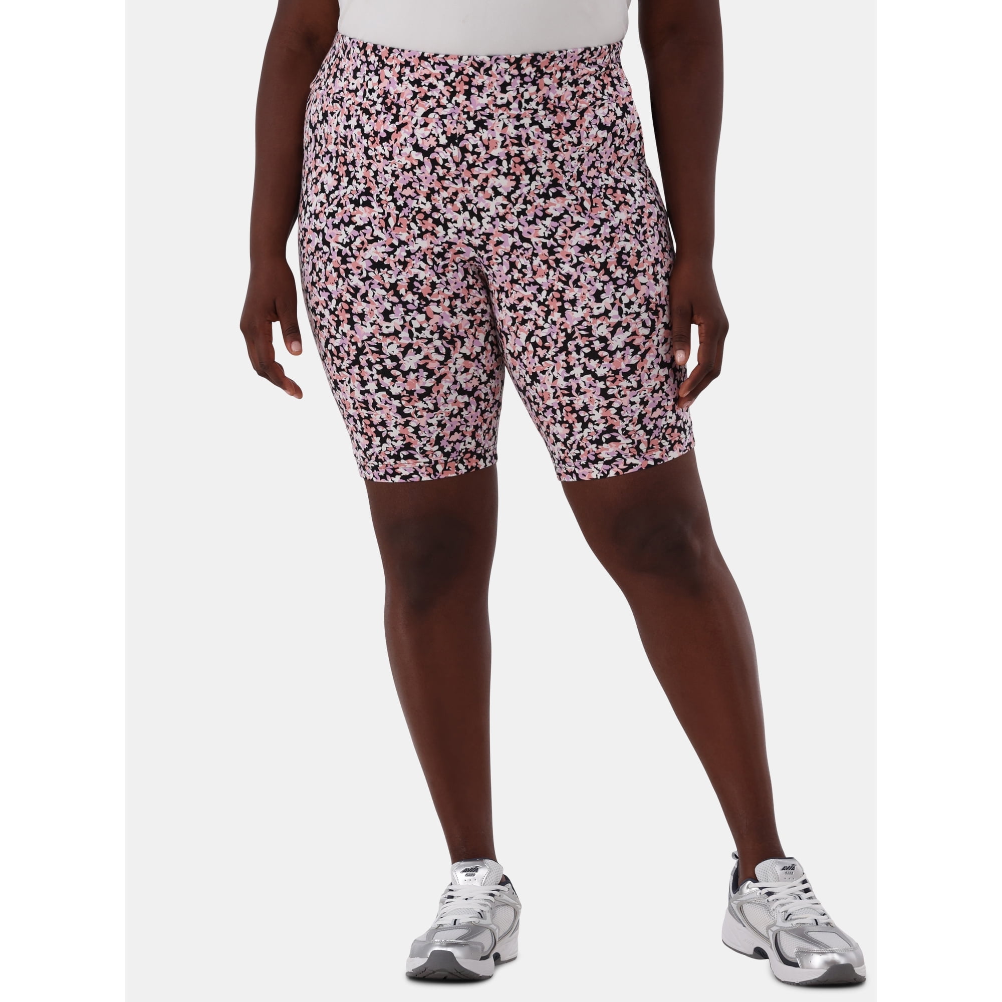 Terra & Sky Women’s Plus Biker Shorts, 9" Inseam, Sizes 0X-4X