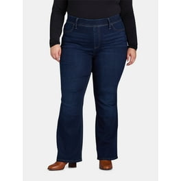A3 Denim Women's Plus Size Bootcut Pull On Jeans, Sizes 16W-26W