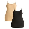 thumbnail image 1 of Terra & Sky Women’s Plus Camisole with Adjustable Straps, 2-Pack, Sizes 0X-5X, 1 of 7