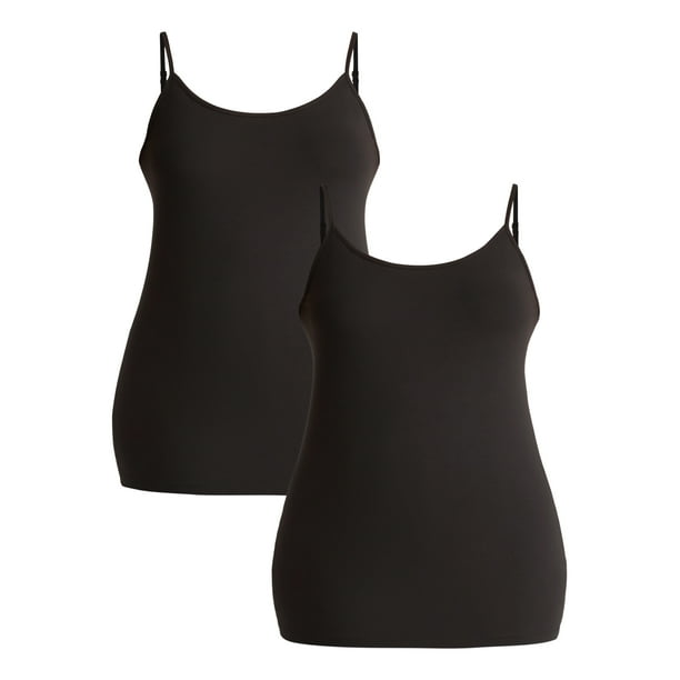 Terra & Sky Women's Plus Camisole with Adjustable Straps, 2