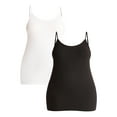 thumbnail image 1 of Terra & Sky Women’s Plus Camisole with Adjustable Straps, 2-Pack, Sizes 0X-5X, 1 of 7