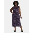 thumbnail image 1 of Terra & Sky Women's Plus Draped Column Dress, Sizes 0X-5X, 1 of 2