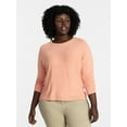 thumbnail image 1 of Terra & Sky Women's Plus Size Fine Gauge Dolman Sweater, Sizes 0X-5X, 1 of 5