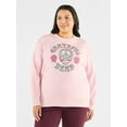 thumbnail image 1 of Terra & Sky Women's Plus Graphic Sweatshirt, Grateful Dead Peace Roses, Sizes 0X-5X, 1 of 5