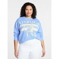 thumbnail image 1 of Terra & Sky Women's Plus Size Nashville USA Graphic Sweatshirt, Sizes 0X-5X, 1 of 5