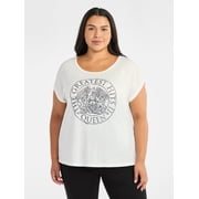 Terra & Sky Women's Plus Graphic T-Shirt, Greatest Hits Logo, Sizes 0X-5X