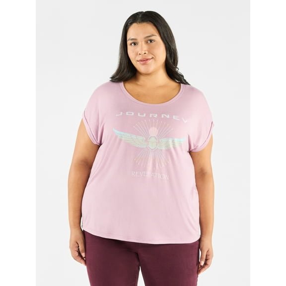 Terra & Sky Women's Plus Graphic T-Shirt, Revelation, Sizes 0X-4X