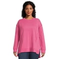 thumbnail image 1 of Terra & Sky Women's Plus High-Low French Terrycloth Sweatshirt, 1 of 5