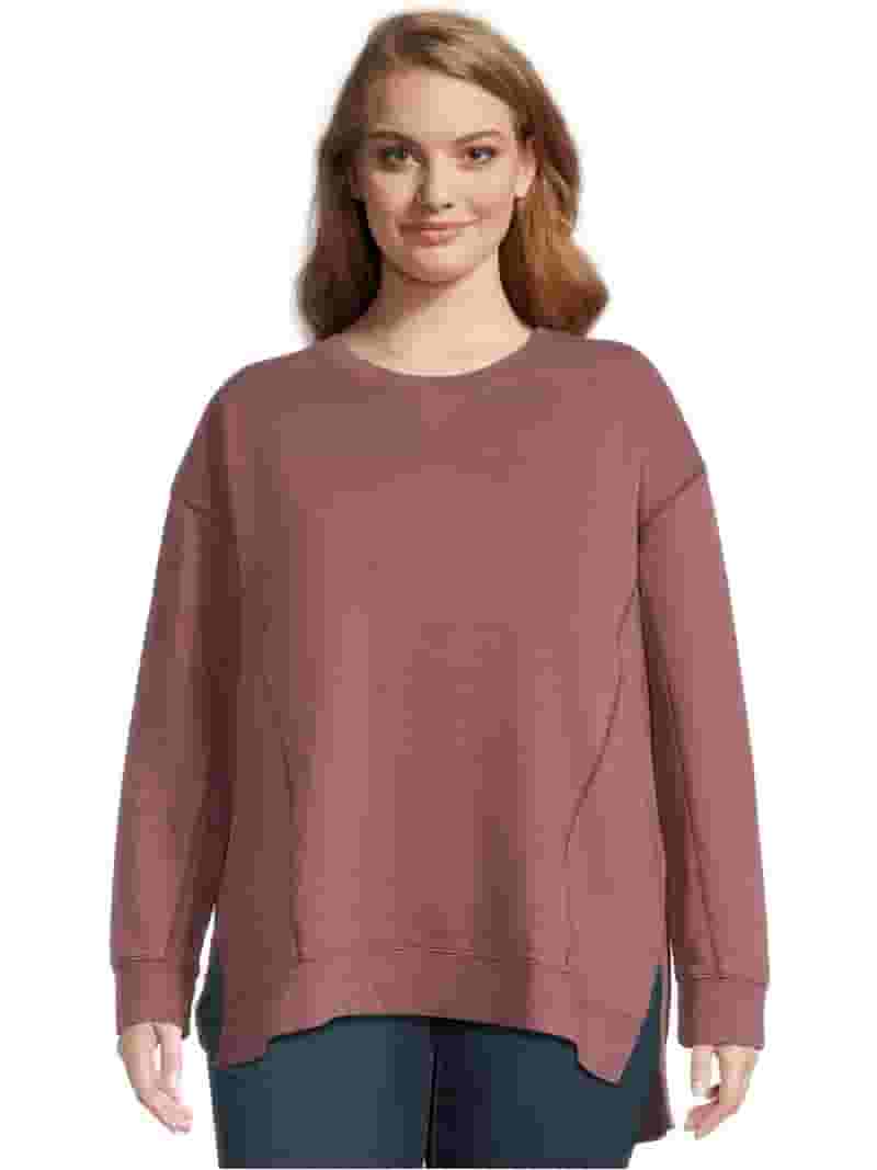 Crewneck Sweatshirt Terry Cloth Sweatshirt Womens Terra Sky High