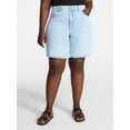 thumbnail image 1 of Terra & Sky Women's Plus Size Bermuda Shorts, 9" Inseam, Sizes 16W-26W, 1 of 5