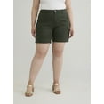 thumbnail image 1 of Terra & Sky Women's Plus High Rise Bermuda Shorts, 7" Inseam, Sizes 14W-26W, 1 of 5