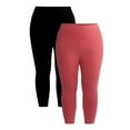 thumbnail image 1 of Terra & Sky Women's Plus High Rise Capri Leggings with Cellphone Pockets, 2-Pack, 1 of 7