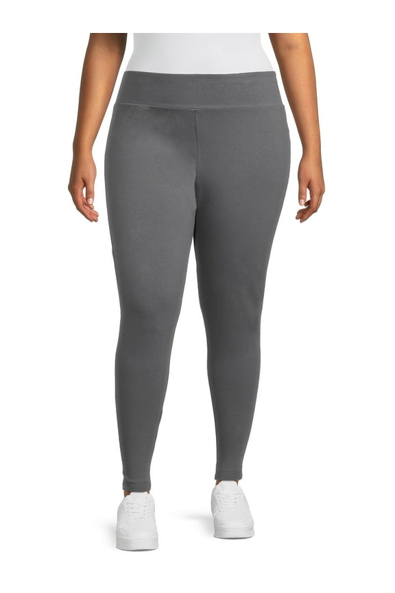 Women's Plus High Waist Ankle Length Leggings, 27" Inseam, Sizes 0X-5X