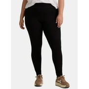 Terra & Sky Women's Plus Core Leggings, 27” Inseam, Sizes 0X-4X