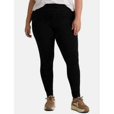 Terra & Sky Women's Plus Core Leggings, 27” Inseam, Sizes 0X-4X