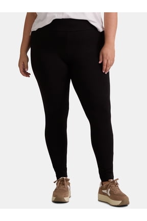 Women's Plus High Waist Full Length Leggings, Sizes 0X-5X
