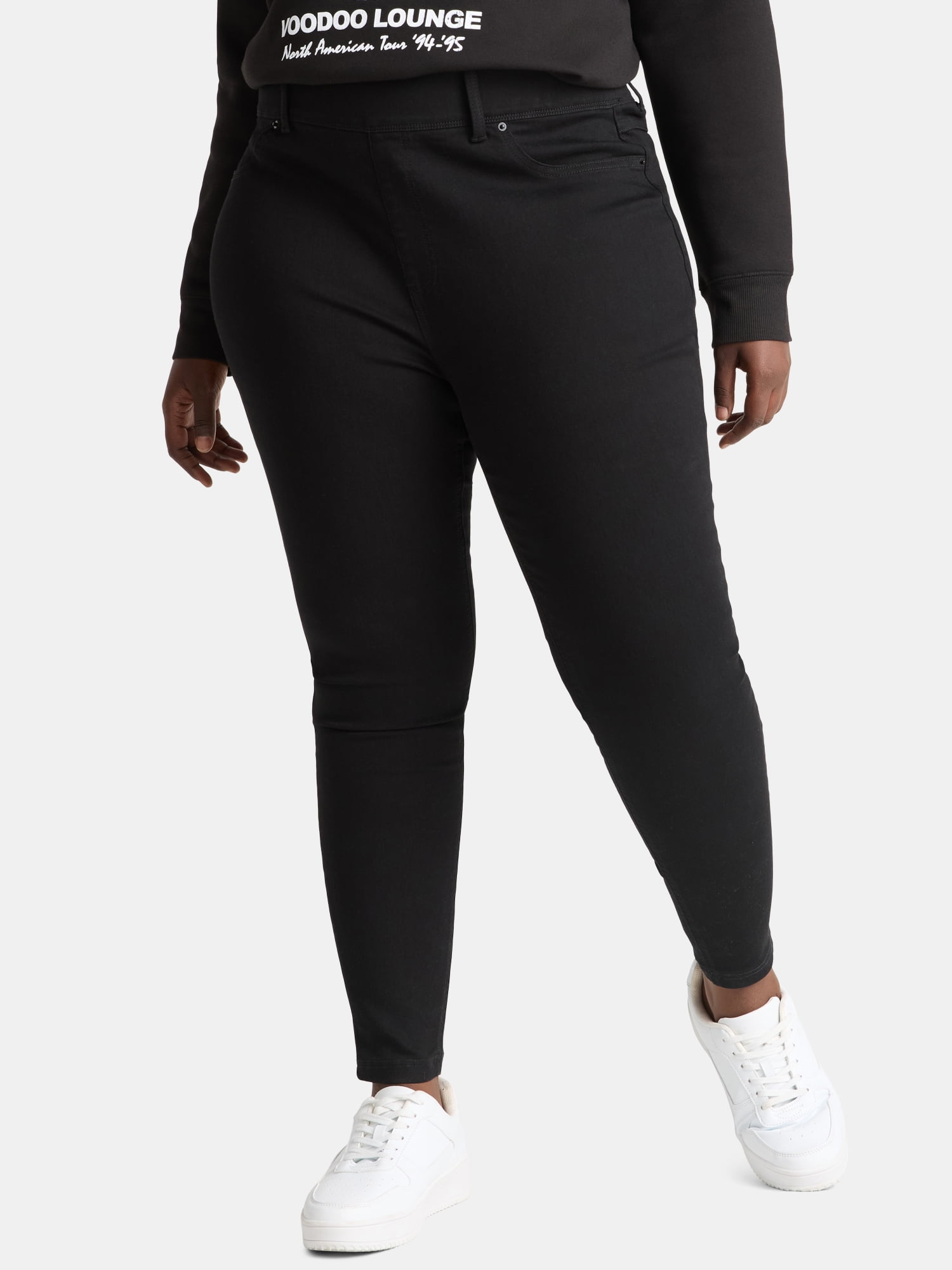 Terra & Sky Women's Plus Size High Rise Jeggings, 28" Inseam, Sizes 0X-4X