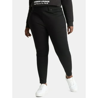 Terra Sky Women's Plus Size Distressed Slim Boyfriend Capri