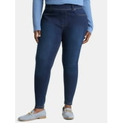 Terra & Sky Womens Plus High Rise Skinny Jegging, 28 Inseam, Sizes 0X-4X