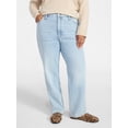 thumbnail image 1 of Terra & Sky Women's Plus Signature High Rise Straight Leg Jeans with Control Panel, Sizes 16W-28W, 1 of 5