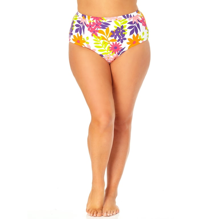 Terra Sky Women s Plus High Waist Bottom Swimsuit Walmart