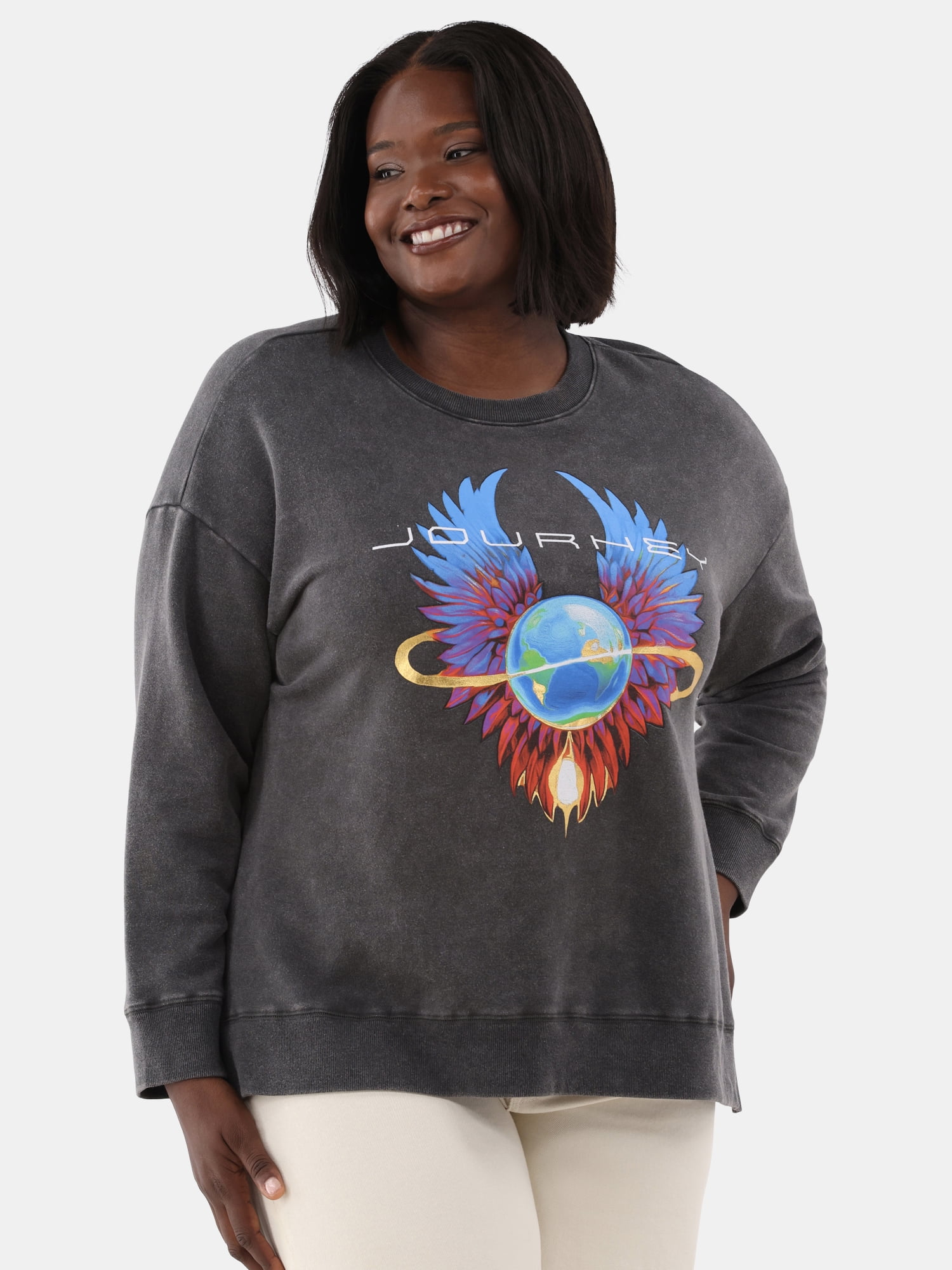 Terra & Sky Women's Plus Journey Graphic Sweatshirt, Sizes 0X-5X