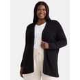 thumbnail image 1 of Terra & Sky Women's Plus Open-Front Cardigan, Lightweight, Sizes 0X-4X, 1 of 5