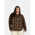 thumbnail image 1 of Terra & Sky Women's Plus Plaid Button-Down Shirt, Sizes 0X-5X, 1 of 5