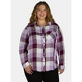 thumbnail image 1 of Terra & Sky Women's Plus Plaid Button-Down Shirt, Sizes 0X-5X, 1 of 5