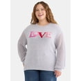 thumbnail image 1 of Terra & Sky Women's Plus Printed Pullover Sweater with Long-Sleeves, Midweight, Sizes 0X-5X, 1 of 5