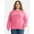 thumbnail image 1 of Terra & Sky Women's Plus Printed Pullover Sweater with Long-Sleeves, Midweight, Sizes 0X-5X, 1 of 5