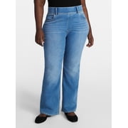 Women's Plus Size Pull On High Rise Bootcut Jeggings, 31" Inseam, Sizes 0X-4X