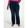 thumbnail image 1 of Terra & Sky Women's Plus Size Pull On High Rise Bootcut Jeggings, 31" Inseam, Sizes 0X-4X, 1 of 5
