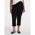 thumbnail image 1 of Terra & Sky Women's Plus Size Pull On High Rise Capri Jeggings, 23" Inseam, Sizes 0X-4X, 1 of 5