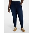 thumbnail image 1 of Terra & Sky Women's Plus Size Pull On High Rise Skinny Jeggings, 28" Inseam, Sizes 0X-4X, 1 of 5