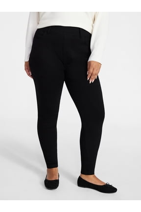Women's Plus Size Pull On High Rise Skinny Jeggings, 28" Inseam, Sizes 0X-5X