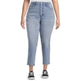 Terra & Sky Women's Plus Size 4Way Stretch Curvy Jeans, 28" Inseam