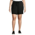thumbnail image 1 of Terra & Sky Women's Plus Size Athleisure Knit Shorts, 1 of 6