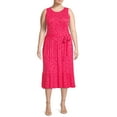 thumbnail image 1 of Terra & Sky Women's Plus Size Belted Knit Tank Dress, 1 of 5
