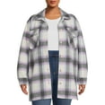 thumbnail image 1 of Terra & Sky Women's Plus Size Belted Shacket, 1 of 5