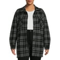 thumbnail image 1 of Terra & Sky Women's Plus Size Belted Shacket, 1 of 5