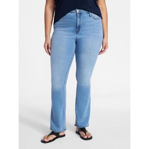 Women's Plus High Rise Bootcut Jeans, Sizes 16W-28W