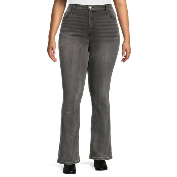 Terra & Sky Women's Plus Size Bootcut Jeans