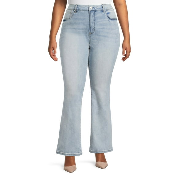 Terra & Sky Women's Plus Size Bootcut Jeans