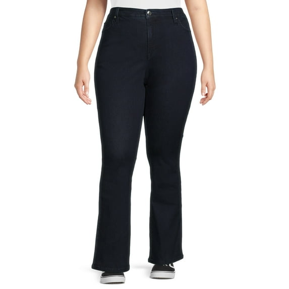 Terra & Sky Women's Plus Size Bootcut Jeans