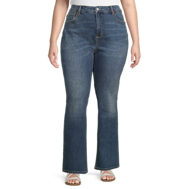 Terra & Sky Women's Plus Size Bootcut Jeans - Walmart.com